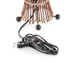 Woru Elena bordlampe med stofskærm, orange