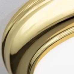 Empire loftlampe, Ø 35,5 cm, guld, matteret opalglas^ORION Clearance