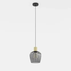 Empoli hængelampe, sort/messingfarvet^EGLO Online