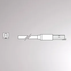 Endetilkobling til Volare-skinne Kabel 2m hvid^Molto Luce Discount