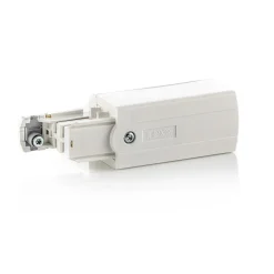 GLOBAL Skinnesystem>Endetilslutning venstre til Noa strømskinne, hvid