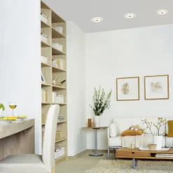 Paulmann Indbygningsspots|Spotlights>Enkel indbyggelig lampe Whirl, sæt med 3 stk.