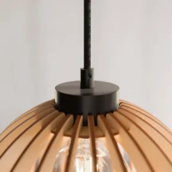 Envostar Clay hængelampe birkeplywood 3 lyskilder rund