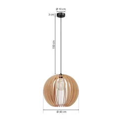 Clay hængelampe birkeplywood Ø 40 cm^Envostar New