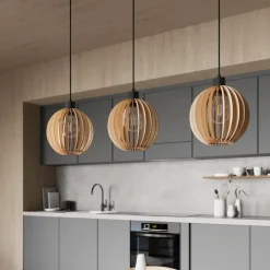 Envostar Clay pendellampe birkeplywood 3 lyskilder