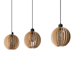 Envostar Clay pendellampe birkeplywood 3 lyskilder