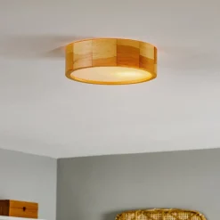 Kerio loftlampe, Ø 27 cm, fyr natur^Envostar Clearance