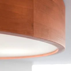 Envostar Kerio loftlampe, Ø47cm, rustik fyrretræ