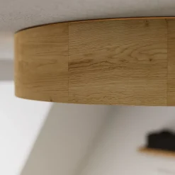 loftlampe Kerio, Ø 37 cm, naturligt egetræ^Envostar Hot
