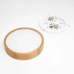 loftlampe Kerio, Ø 37 cm, naturligt egetræ^Envostar Hot