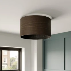 loftslampe i finér røget eg Ø 40cm^Envostar Outlet