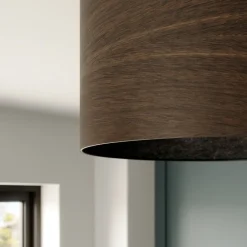 loftslampe i finér røget eg Ø 40cm^Envostar Outlet