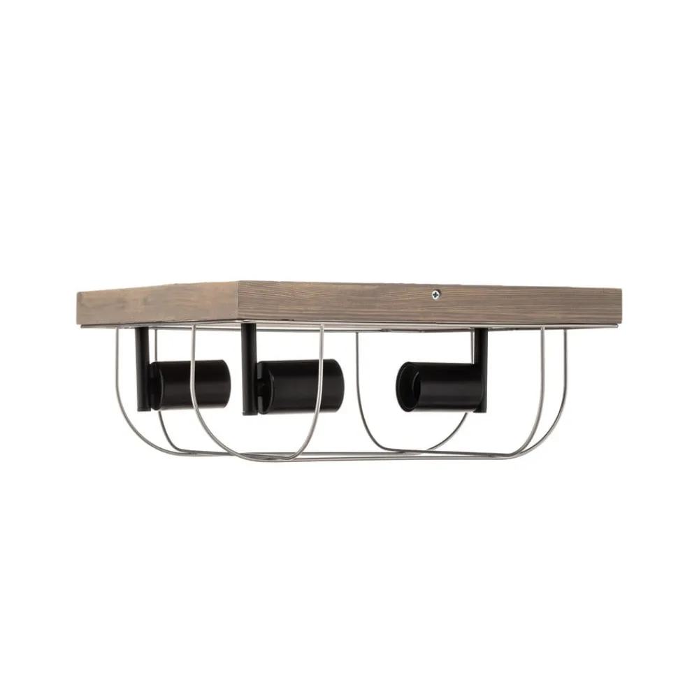 Envostar Bæredygtige Lamper>Neptuna loftslampe, firkantet, 3-lys.