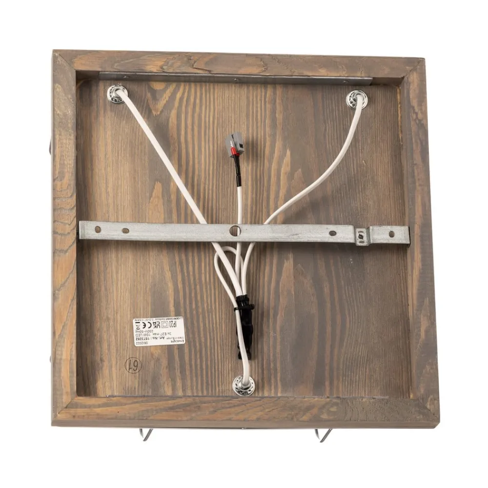 Envostar Bæredygtige Lamper>Neptuna loftslampe, firkantet, 3-lys.