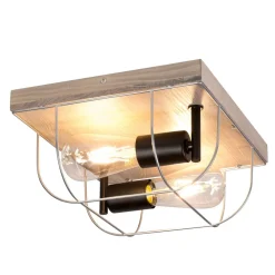 Neptuna loftslampe, firkantet, 2-lys.^Envostar Outlet