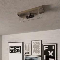 Envostar Neptuna loftslampe, kantet, 2 lys.