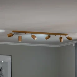 Envostar Spotlights>Peach Puff loftspot træ oktagon 6 lk