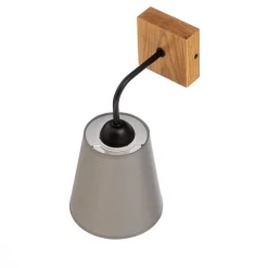 Envostar Risco væglampe 1-lys stofskærm grå