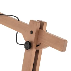 Stort gulvlampe med træstænger^Envostar Clearance