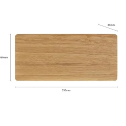 Envostar Tavola væglampe, egetræ, 35x16cm