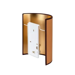 væglampe Idun brun højde 24 cm naturmateriale vegansk^Envostar New