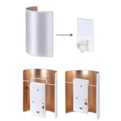 væglampe Idun brun højde 24 cm naturmateriale vegansk^Envostar New