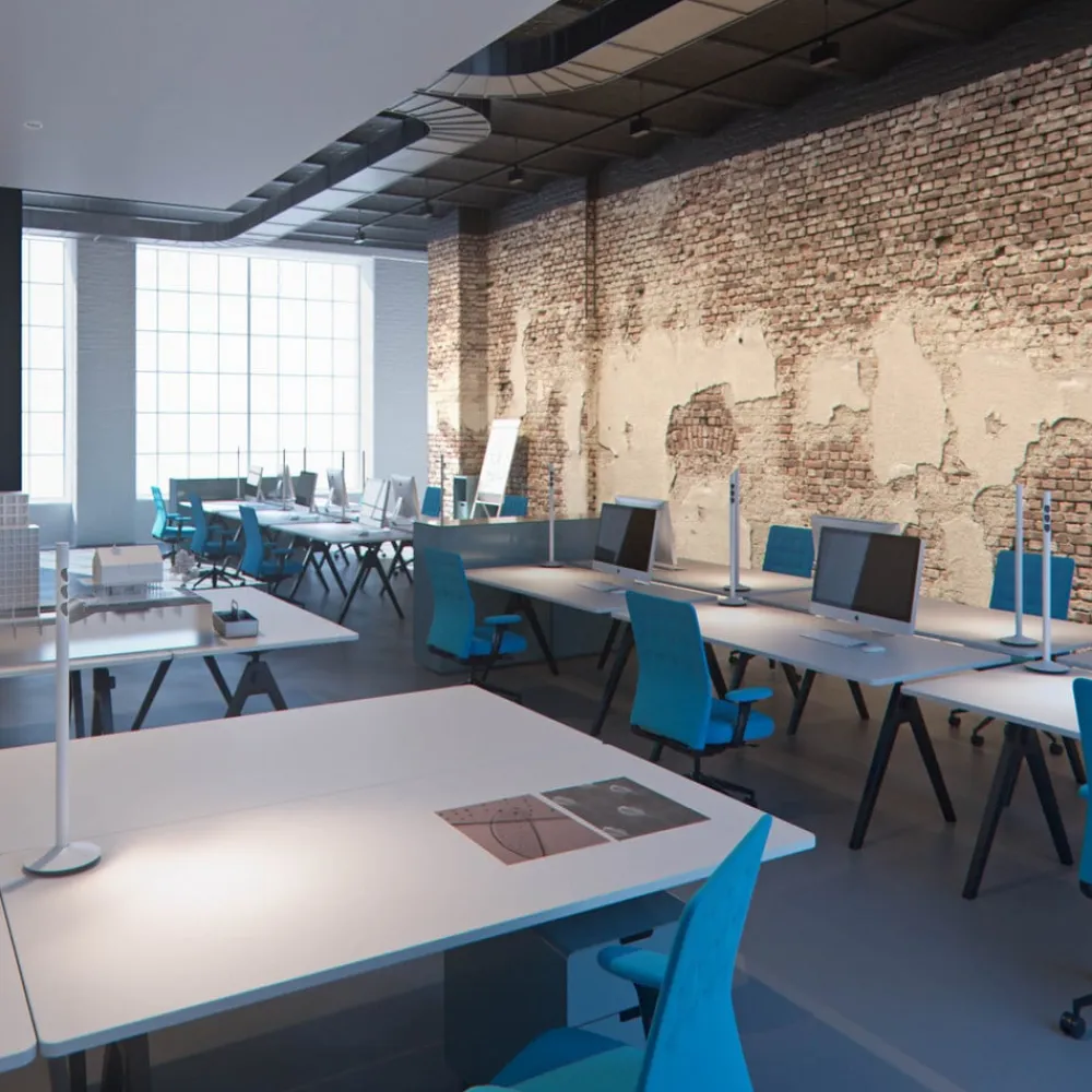 Lucy LED-bordlampe med fod, hvid 930^ERCO Sale