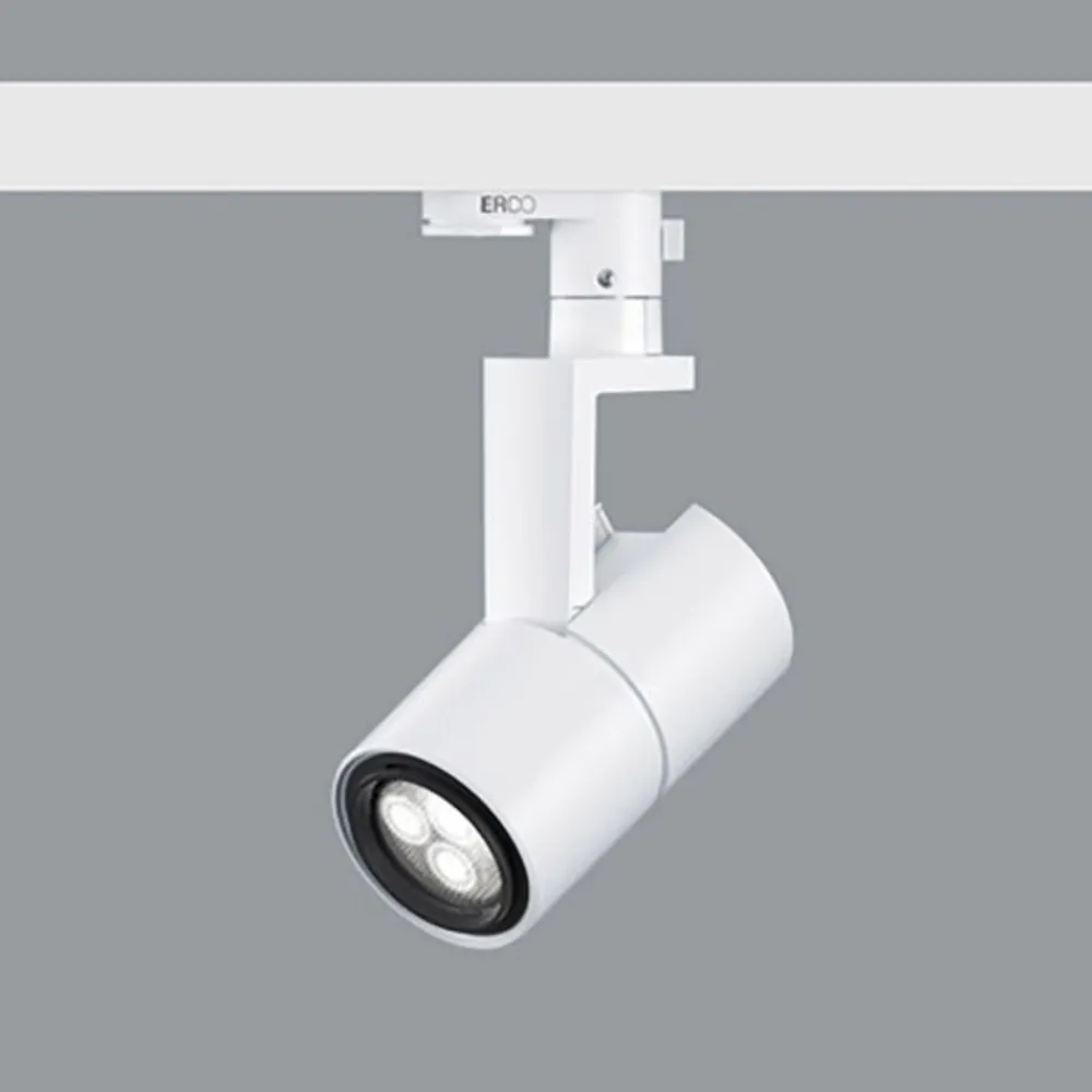 ERCO Skinnesystem>Parscan 230 V spot 6 W flood 940 hvid
