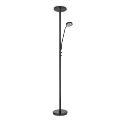 Globo Ernst LED-gulvlampe med flexarm, sort