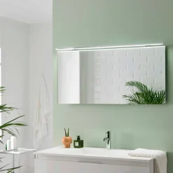 Ebir Esther 2 LED-spejlbelysning, krom, bredde 120 cm