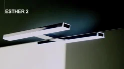 Ebir Esther 2 LED-spejlbelysning, mat sort, 50 cm