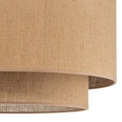 Boho jute-loftslampe naturbrun Ø60cm^Euluna Outlet