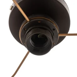 Euluna Duo loftlampe tekstil grøn/guld Ø40cm