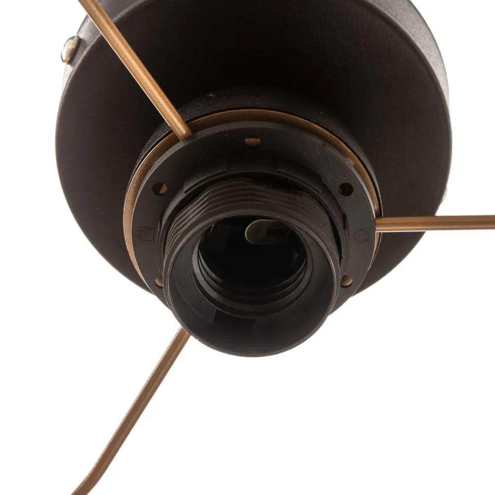 Euluna Duo loftlampe tekstil grøn/guld Ø40cm