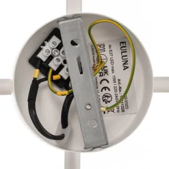 Lodge loftlampe, 4 lyskilder, sort/guld^Euluna Discount