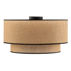 loftlampe Boho jute & sort, natur/sort, Ø45cm^Euluna Clearance