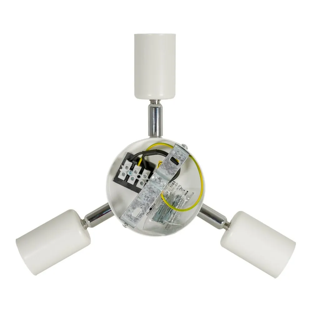 Euluna Loftlamper>loftlampe Boho Jute, naturbrun/hvid, Ø 60 cm