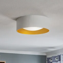 Euluna Moss loftlampe, hvid/guld