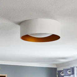 Euluna Moss loftlampe, hvid/guld