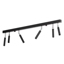 Euluna Nicanor loftspot sort/krom 6 lyskilder