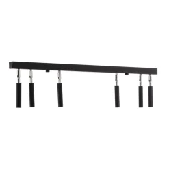 Euluna Nicanor loftspot sort/krom 6 lyskilder