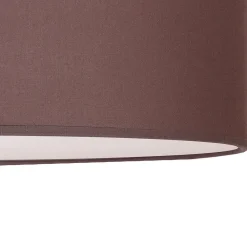 rulleloft, jordfarvet stofskærm, Ø50cm^Euluna Sale