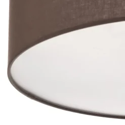 rulleloft, jordfarvet stofskærm, Ø50cm^Euluna Sale