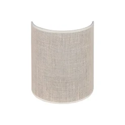 Euluna Væglamper>væglampe jute, hvid/ecru, halvrund, højde 24 cm