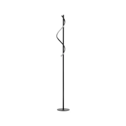 Brilliant Eunice LED-gulvlampe, højde 150 cm, sort, metal