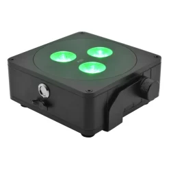 Steinigke Showtechnic Udendørs Loftlamper|Udendørs Spot>EUROLITE Batteri Flad Lampe 3 LED Spot 24W IP65