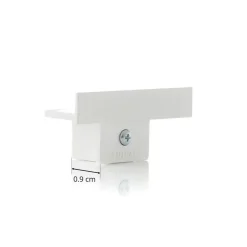 Eutrac Skinnesystem>endestykke til forsænket skinne, hvid