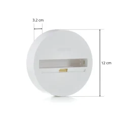 Eutrac Monopoint, overflademontering, 3-faset, hvid