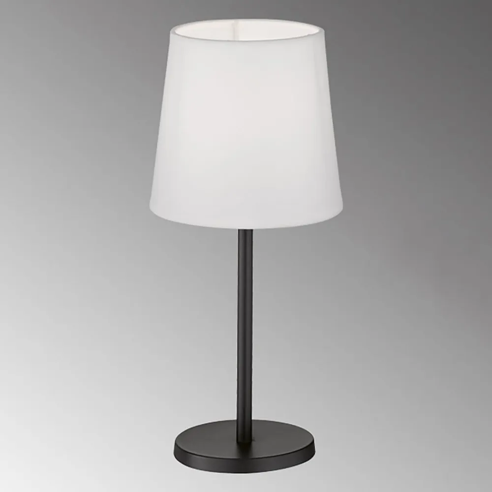 FH Lighting Bordlamper>Eve bordlampe med stofskærm, sort/hvid