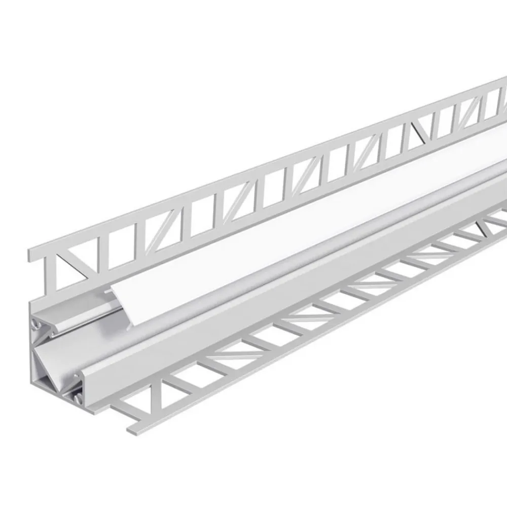 APFL3 alu-flisekantprofil ind. 200 cm x 4,3 cm^EVN Clearance